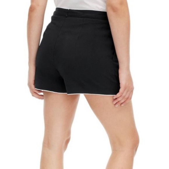 Diane Von Furstenberg Black Wrap Skort - Picture 3 of 5